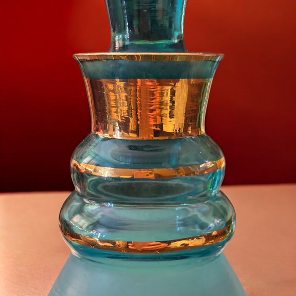 ✨ MCM Bohemian Turquoise Decanter Set – Vintage Elegance for Your Home Bar! ✨ - Picture 2 of 10